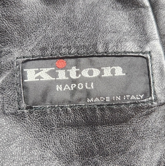 Kiton split leather jacket - Picture 4 of 13